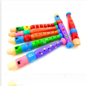 Cartoon Wooden Flute - Musical Learning Toy
