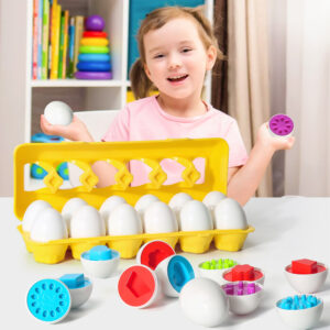 Montessori Learning Eggs - Shape & Color Matching Toy