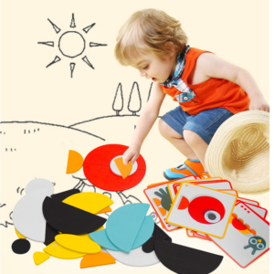 Animal Tangram Wooden Puzzle - Creative Learning Toy